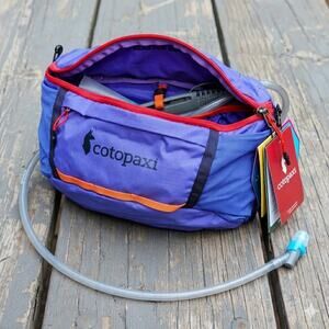 NEW Cotopaxi Lagos 5L Hydration Hip Pack Lumbar Amethyst Blue NWT 2L Reservoir